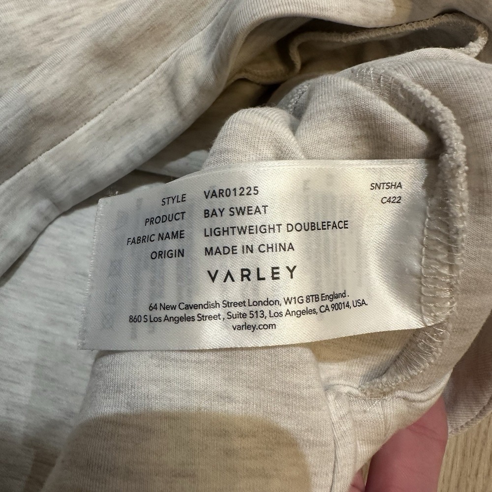 VARLEY Paige Longline Sweat Pullover Sweatshirt Small‎ Doublesoft Anthropologie - Picture 11 of 12